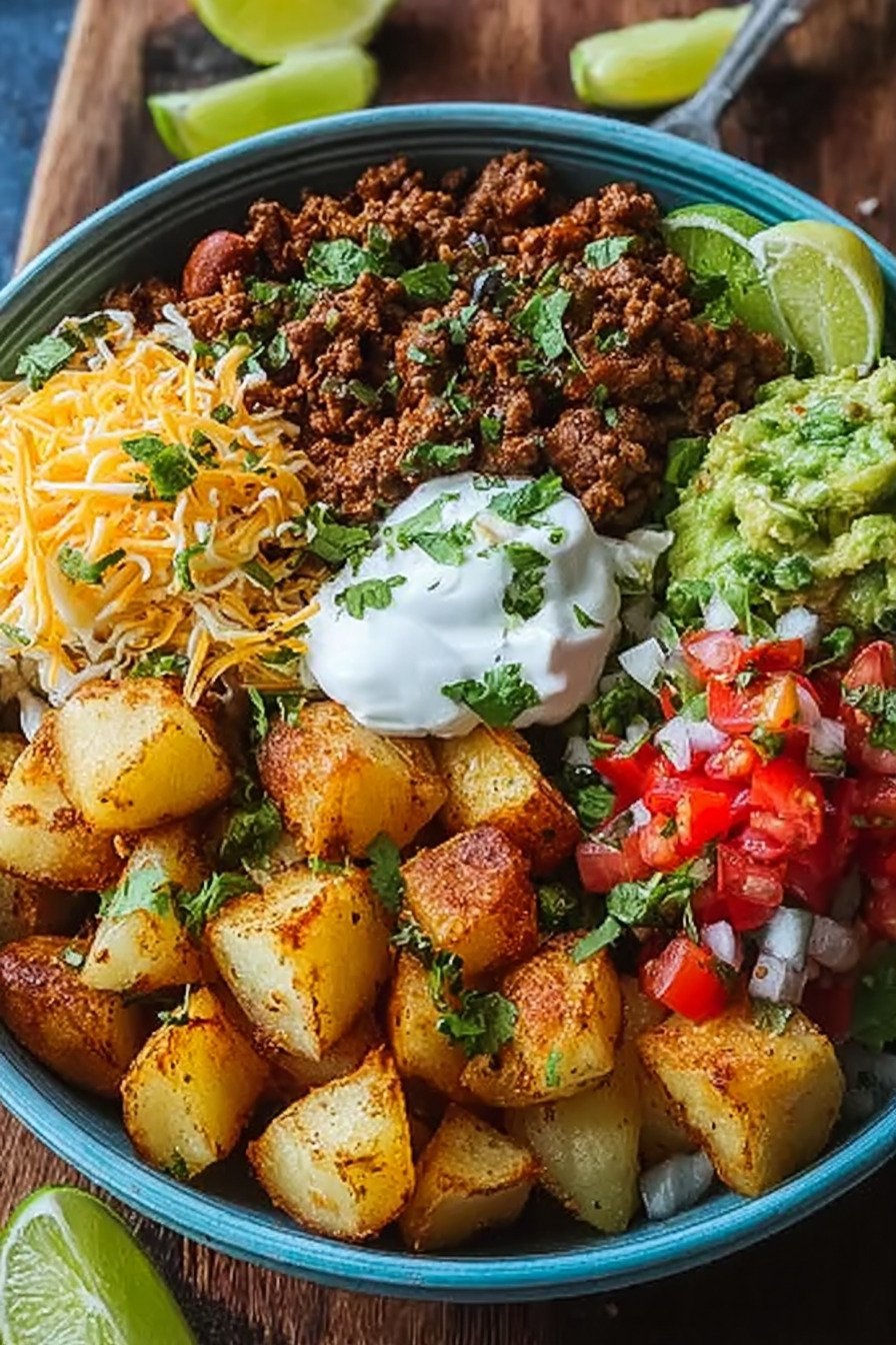 Kartoffel Taco Bowl Meal Prep einfach sättigend recipe tips