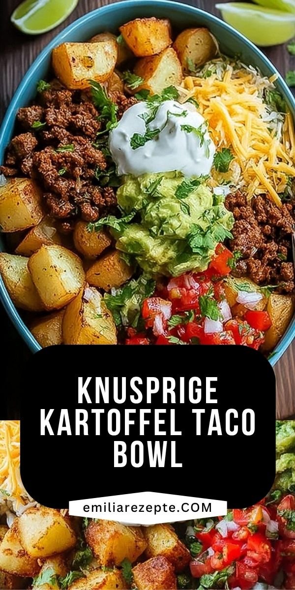 Kartoffel Taco Bowl Meal Prep einfach sättigend save this recipe