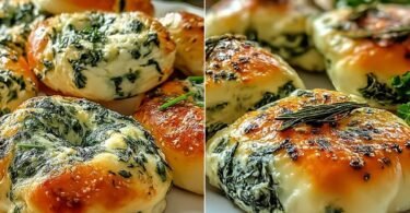 Einfache Spinat Hüttenkäse Flagels – Ein köstlicher Snack recipe photo