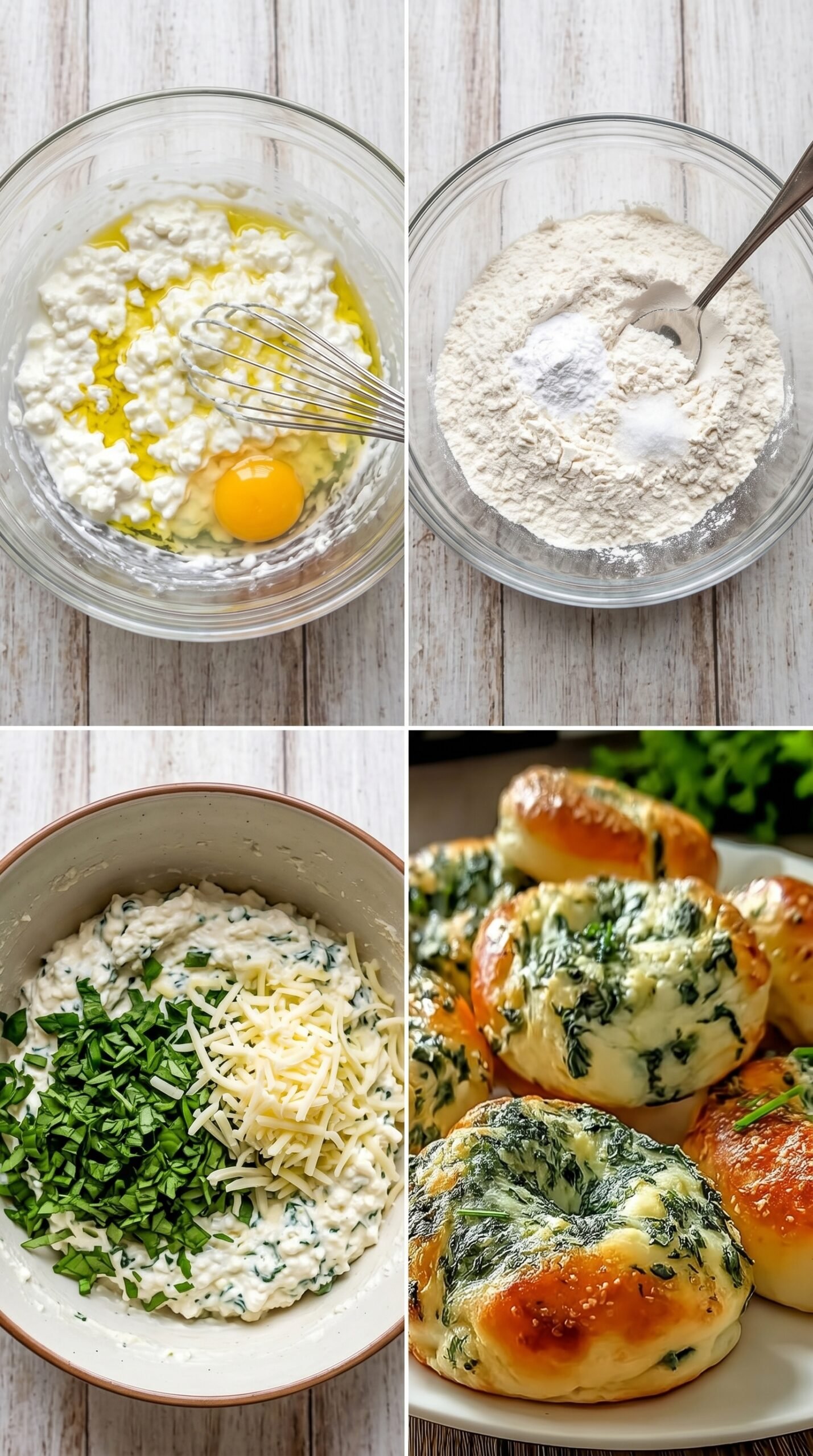 Einfache Spinat Hüttenkäse Flagels – Ein köstlicher Snack recipe instructions