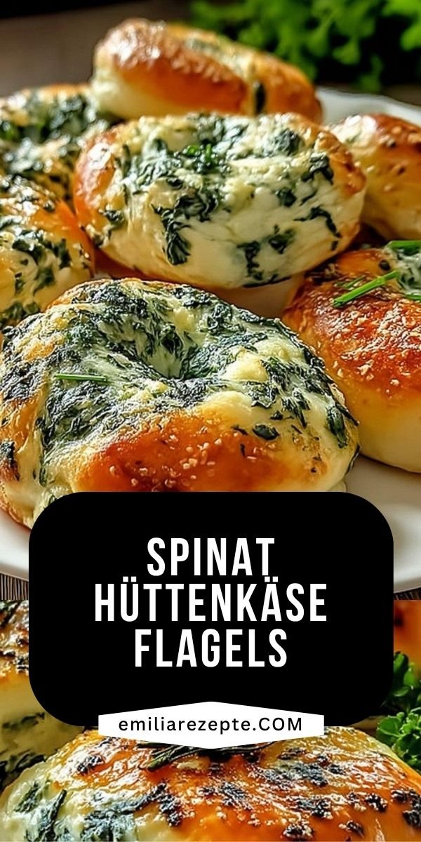 Einfache Spinat Hüttenkäse Flagels – Ein köstlicher Snack save this recipe