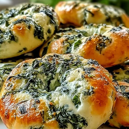 Einfache Spinat Hüttenkäse Flagels – Ein köstlicher Snack extra recipe photo