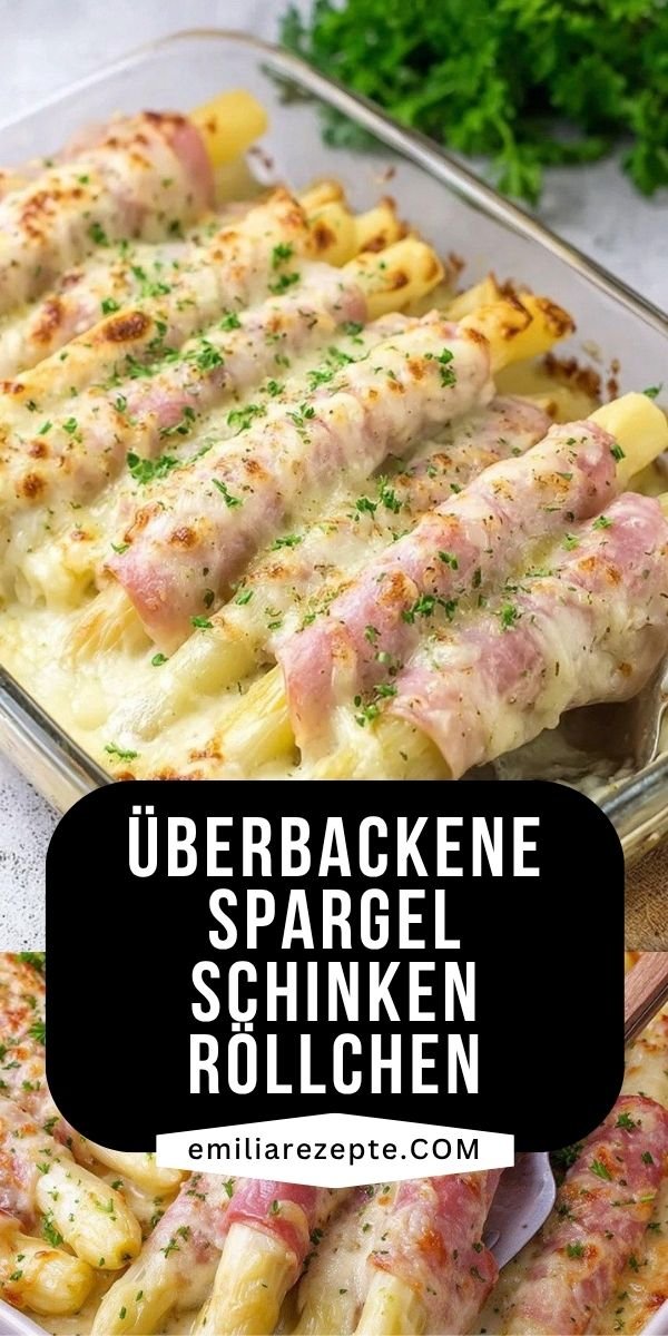 Spargel-Schinken-Röllchen überbacken – Überbackene Spargel Schinken Röllchen wie bei Oma save this recipe