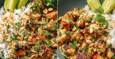 Cremiges thailändisches Erdnuss Hähnchen das dich sofort süchtig macht recipe photo