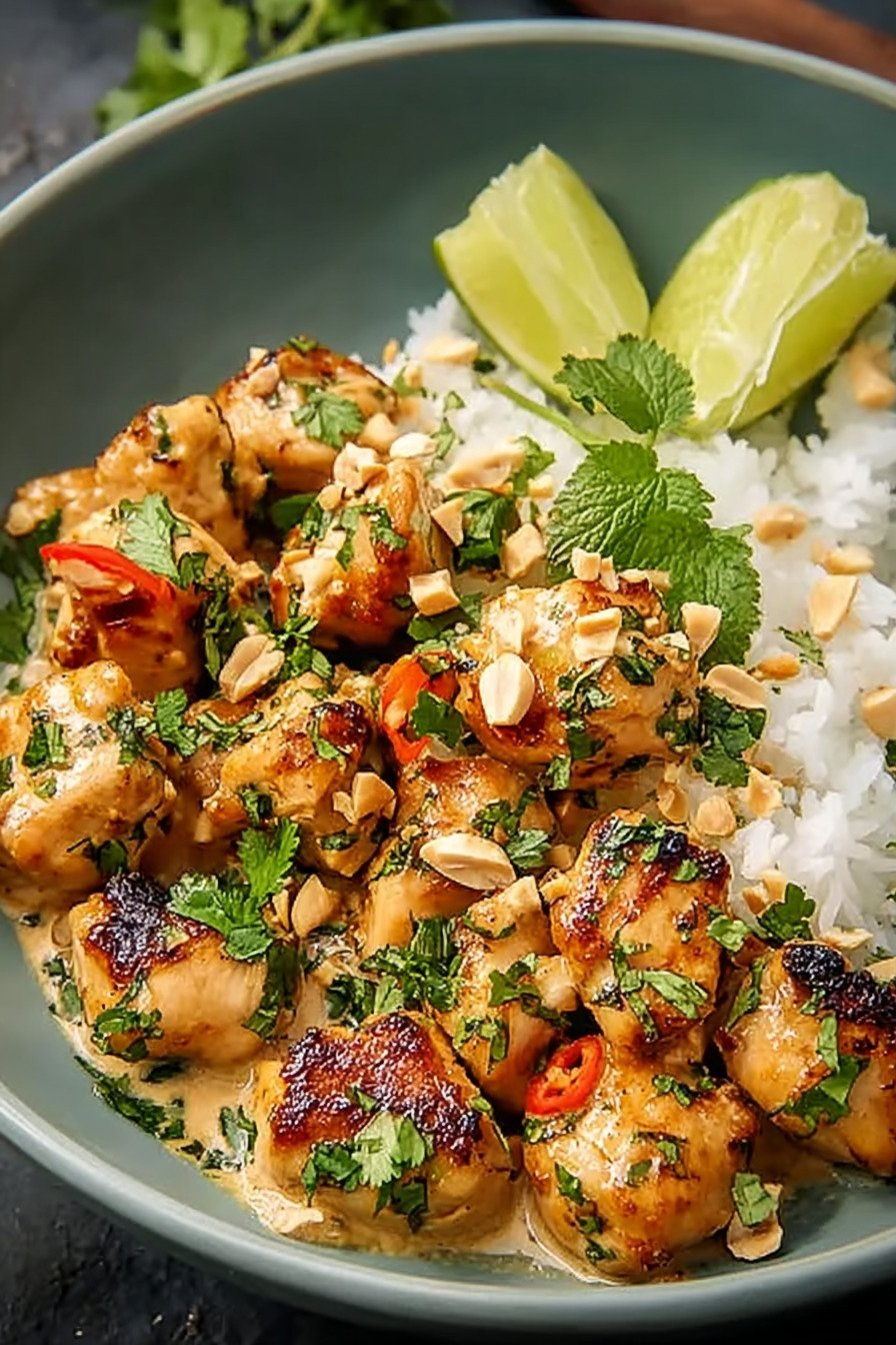 Cremiges thailändisches Erdnuss Hähnchen das dich sofort süchtig macht recipe tips