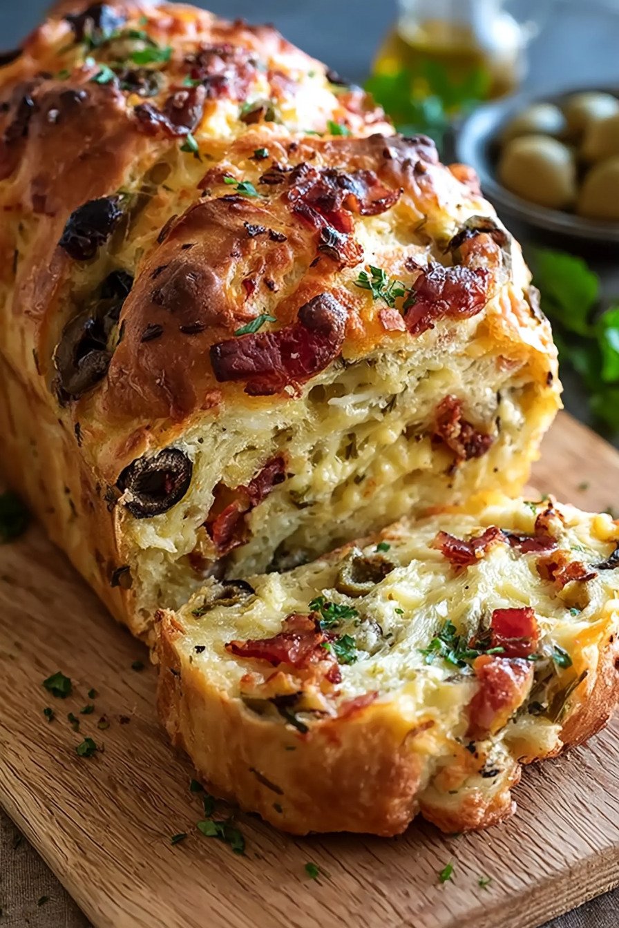 Herzhaftes Oliven-Speck-Käse-Brot mit knuspriger Kruste recipe tips