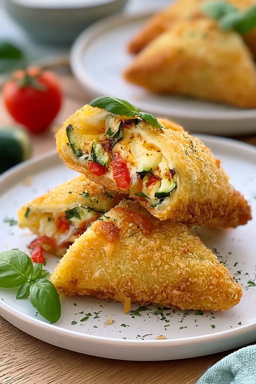 Knusprige Zucchini Frischkäse Taschen recipe tips