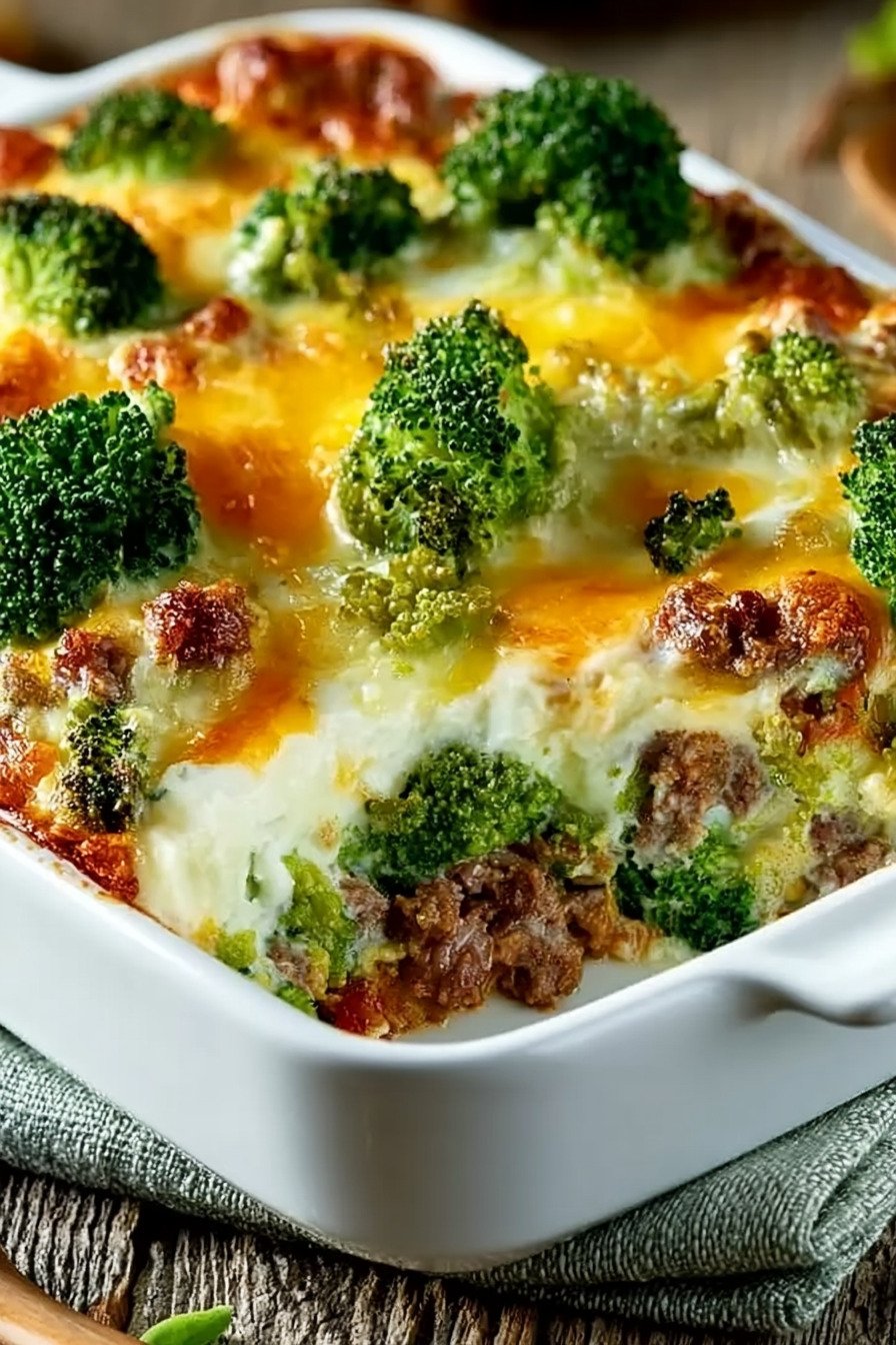 Dieser Low Carb Brokkoli Hack Auflauf macht dich satt und fit zugleich extra recipe photo