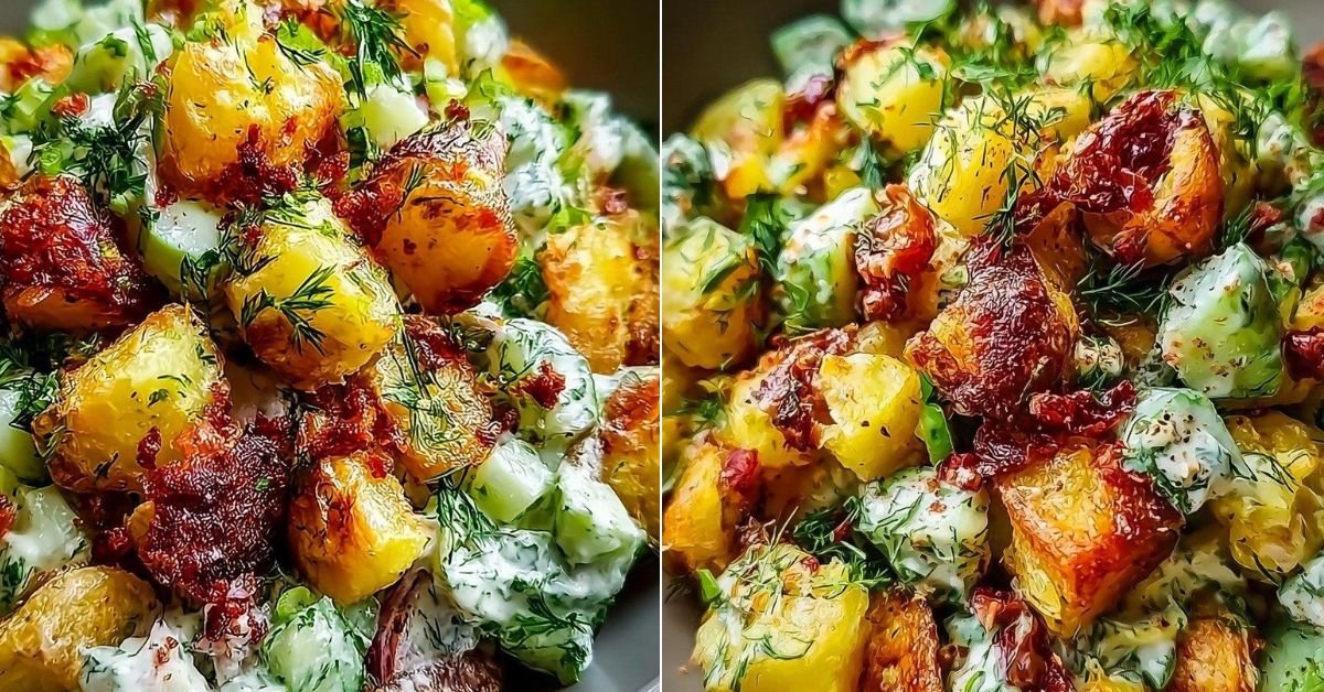 Knuspriger Kartoffelsalat Rezept für extra Crunchy Geschmack recipe photo