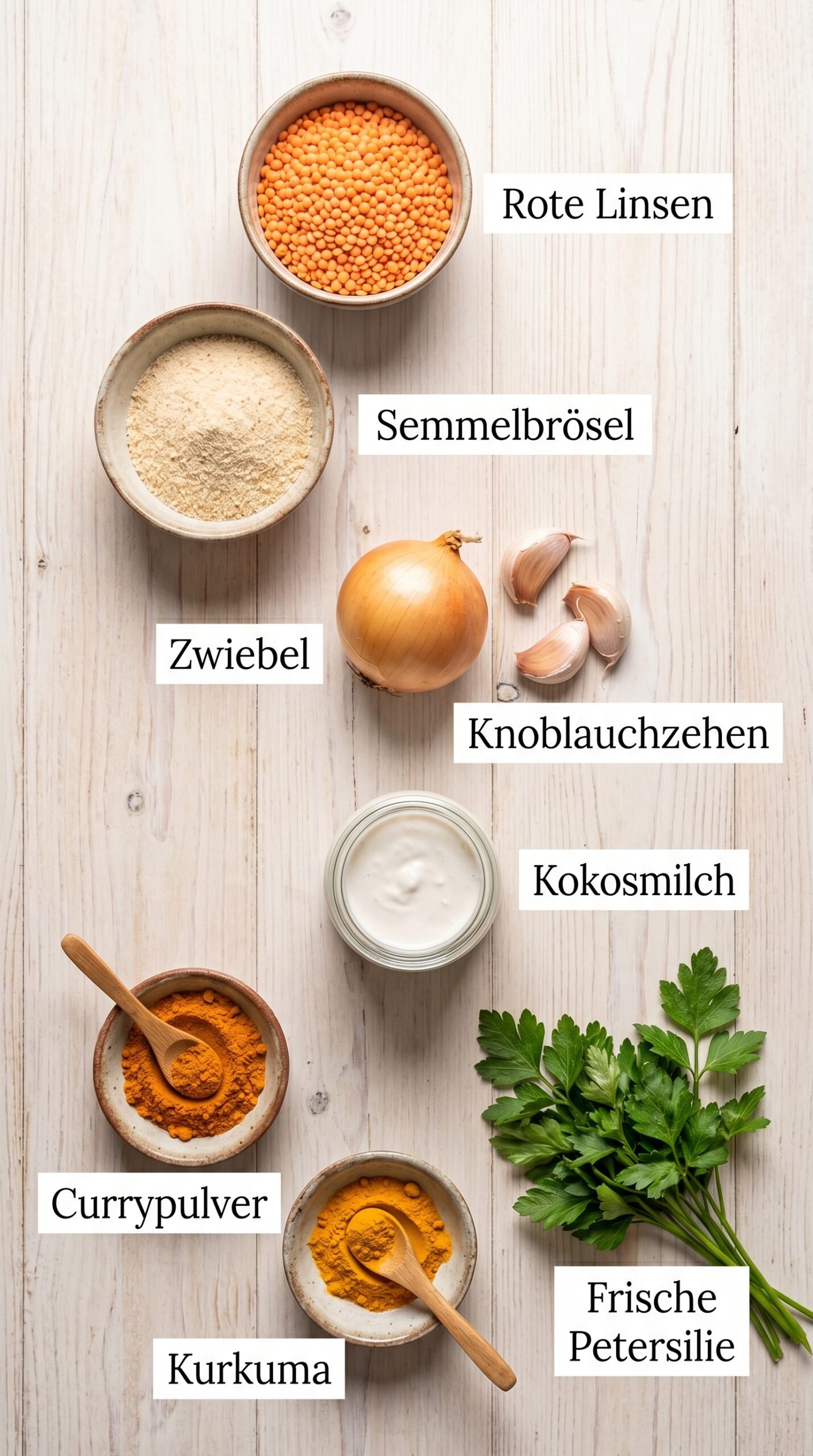Vegane Linsenknödel in Curry-Sauce: Einfach, schnell und köstlich! recipe ingredients