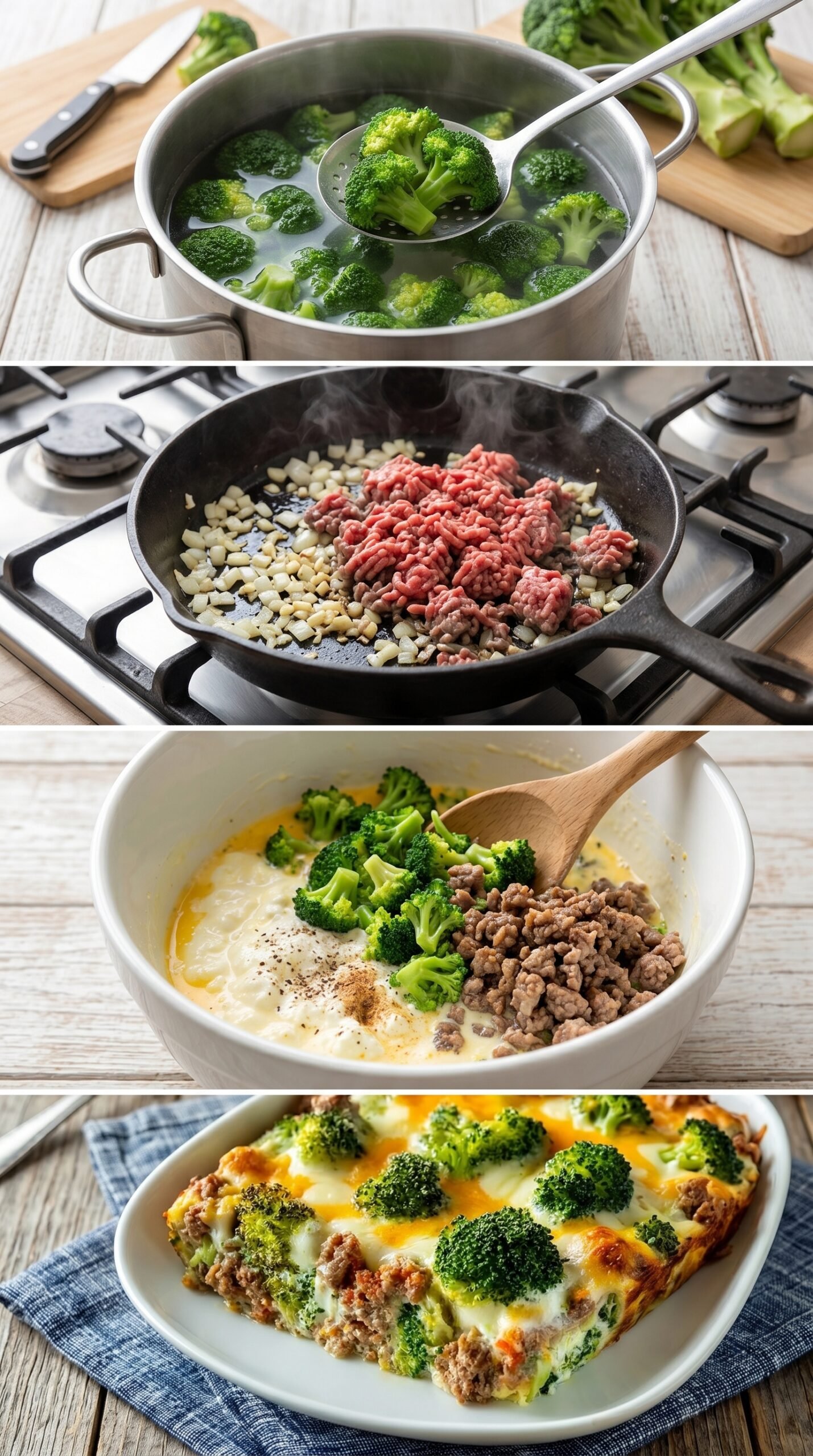 Dieser Low Carb Brokkoli Hack Auflauf macht dich satt und fit zugleich recipe instructions