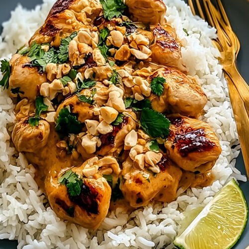 Unwiderstehliches Thai-Erdnuss-Hühnchen in 30 Min. extra recipe photo